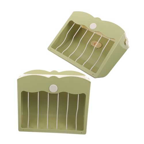 BESTonZON 2 Stück Futterstelle Für Kaninchen Futterspender Hasenkäfig Hasenversorgungen Fütterung Klein Drinnen Loch Hasenfutterkrippe Zubehör Meerschweinchenkäfig Green Plastik von BESTonZON