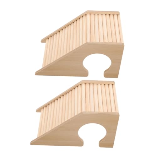 BESTonZON 2 Stück Hamster Kletterbrücke Multifunktionale Holzleiter für Kleine Haustiere Kletterspielzeug und Versteck für Hamster Mäuse Zwerghamster und Meerschweinchen BESTonZON 2 Stück Hamster Kletterbrücke Multifunktionale Holzleiter für Kleine Haustiere Kletterspielzeug und Versteck für Hamster Mäuse Zwerghamster und Meerschweinchen von BESTonZON