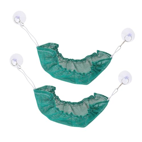 BESTonZON 2 Stück Haustier Hängematte Klettern Reptilien Hängematte Fleece -hängematte Für Bärtige Drachen Zubehör Für Bartagamenkäfig Kreative Reptilienhängematte Green Segeltuch von BESTonZON