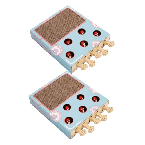 BESTonZON 2 Stück Interaktives Katzenspielzeug mit Kratzbrett aus Karton Katzenspiel Puzzle für Drinnen Fördert Leicht und Kompakt für Zuhause und Unterwegs BESTonZON 2 Stück Interaktives Katzenspielzeug mit Kratzbrett aus Karton Katzenspiel Puzzle für Drinnen Fördert Leicht und Kompakt für Zuhause und Unterwegs von BESTonZON