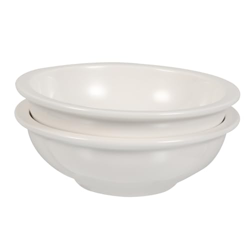 BESTonZON 2 Stück Katze Reisschale erzogen klein füttern groß Haustier Wasser pet Supplies pet Food Container wasserschalen Dog Bowl dogbowl Katze Hund Fressnapf Katze Fressnapf Keramik Weiß von BESTonZON