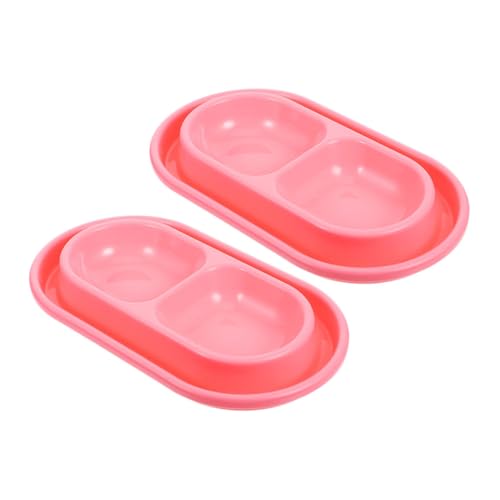 BESTonZON 2 Stück Katzen Futternapf mit Wasserschale Stabiler Napf für Kleine und Mittelgroße Katzen rutschfest Leicht zu Reinigen Rosa Doppeltes Futter und Trinksystem BESTonZON 2 Stück Katzen Futternapf mit Wasserschale Stabiler Napf für Kleine und Mittelgroße Katzen rutschfest Leicht zu Reinigen Rosa Doppeltes Futter und Trinksystem von BESTonZON