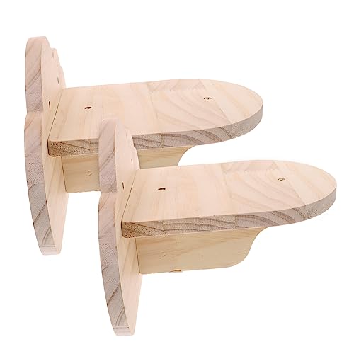 BESTonZON 2 Stück Katzen Wandregal Wandmontierte Katzenleiter aus Holz Katzenkletterstufen für Zuhause und Tiergeschäfte für Katzen Spielplatz BESTonZON 2 Stück Katzen Wandregal Wandmontierte Katzenleiter aus Holz Katzenkletterstufen für Zuhause und Tiergeschäfte für Katzen Spielplatz von BESTonZON