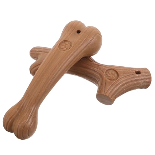 BESTonZON 2 Stück Kauspielzeug Für Welpen – Beißstäbe Für Hunde – Kauknochen Aus Holz Für Interaktives Spielen – Für Kleine Hunde Und Welpen BESTonZON 2 Stück Kauspielzeug Für Welpen – Beißstäbe Für Hunde – Kauknochen Aus Holz Für Interaktives Spielen – Für Kleine Hunde Und Welpen von BESTonZON
