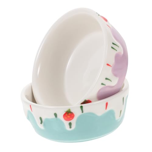 BESTonZON 2 Stück Keramische Futter und Wasserschale für Kleintiere Blau und rutschfest Hochwertiger Keramik für Hamster Meerschweinchen Kaninchen und Igel BESTonZON 2 Stück Keramische Futter und Wasserschale für Kleintiere Blau und rutschfest Hochwertiger Keramik für Hamster Meerschweinchen Kaninchen und Igel von BESTonZON