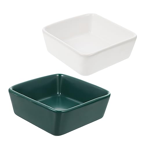 BESTonZON 2 Stück Keramik Hamsternäpfe Bissfester Futternapf für Kleine Haustiere rutschfest und Kompakt für Hamster Meerschweinchen und Kleine Katzen Haustier Futter und Wassernapf BESTonZON 2 Stück Keramik Hamsternäpfe Bissfester Futternapf für Kleine Haustiere rutschfest und Kompakt für Hamster Meerschweinchen und Kleine Katzen Haustier Futter und Wassernapf von BESTonZON