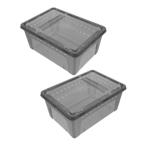 BESTonZON 2stücke Kunststoffterrarium Für Reptilienhabitate Reptilienzuchtbox Spinnenfütterungsbox Schlangenzuchtbehälter Futterbox Für Reptilien Tragbarer Brutplatz Für Spinnen BESTonZON 2stücke Kunststoffterrarium Für Reptilienhabitate Reptilienzuchtbox Spinnenfütterungsbox Schlangenzuchtbehälter Futterbox Für Reptilien Tragbarer Brutplatz Für Spinnen von BESTonZON