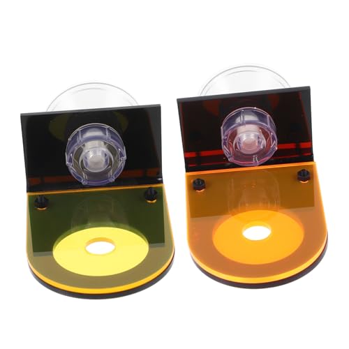 BESTonZON 2 Stück Korallenständer Fluoreszierend Stabiler Frags Halter Aquarium Zuchtbasis Geeignet für Meerwasseraquarien und Korallenvermehrung von BESTonZON