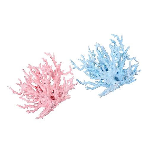 BESTonZON 2 Stück Künstliche Aquarium Deko Plastik Korallenbäume Blau und Rosa Langlebige Unterwasserpflanzen für Fischbecken Stressreduzierende Verstecke Umweltfreundlich und Pflegeleicht BESTonZON 2 Stück Künstliche Aquarium Deko Plastik Korallenbäume Blau und Rosa Langlebige Unterwasserpflanzen für Fischbecken Stressreduzierende Verstecke Umweltfreundlich und Pflegeleicht von BESTonZON