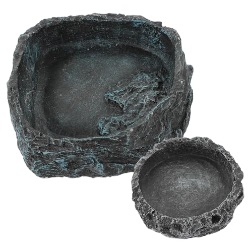 BESTonZON 2 Stück Multifunktions Reptilienschüssel Zucht Und Fütterungsschale Für Bartagamen Reptilienhaut Schildkröten Wasserschale Reptilientank Eidechsen Und Gecko Wasserschale BESTonZON 2 Stück Multifunktions Reptilienschüssel Zucht Und Fütterungsschale Für Bartagamen Reptilienhaut Schildkröten Wasserschale Reptilientank Eidechsen Und Gecko Wasserschale von BESTonZON