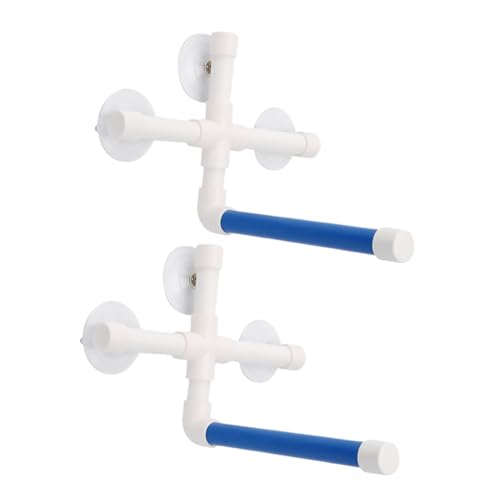 BESTonZON 2 Stück Parrot Shower Stand für Kleine und Mittlere Vögel Tragbarer Vogelständer mit Schleifstick Installieren und für Vogelpflege von BESTonZON