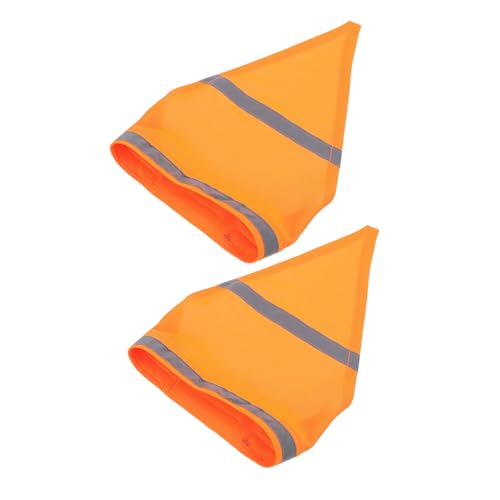 BESTonZON 2 Stück Reflektierende Haustier Dreieckstücher Verstellbar Halsumfang Leuchtend Orange Leichtes Sichtbares Hundehalsband für Sichere Abendspaziergänge BESTonZON 2 Stück Reflektierende Haustier Dreieckstücher Verstellbar Halsumfang Leuchtend Orange Leichtes Sichtbares Hundehalsband für Sichere Abendspaziergänge von BESTonZON