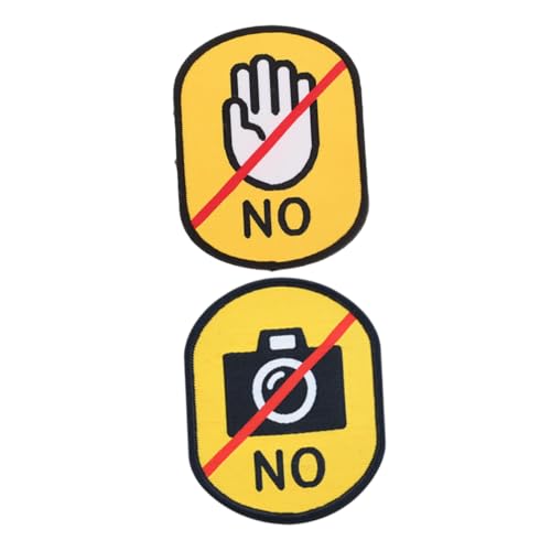 BESTonZON 2 Stück Social Logo Post Do Not Pet Leash Wrap Hundepatches Service Dog Service Dog Patches Haustieraufkleber Nervöse Hundeleinenhülle Haustier Notfallset Für Hunde Arbeitshund von BESTonZON