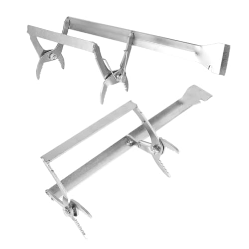 BESTonZON 2 Stück Teiliges Beekeeping Tool Kit mit Ergonomischem Griff Robuster Metallrahmenhalter und Integrierter Schaberklinge für Bienenfreundliches Anheben und Reinigen von Honigwaben BESTonZON 2 Stück Teiliges Beekeeping Tool Kit mit Ergonomischem Griff Robuster Metallrahmenhalter und Integrierter Schaberklinge für Bienenfreundliches Anheben und Reinigen von Honigwaben von BESTonZON