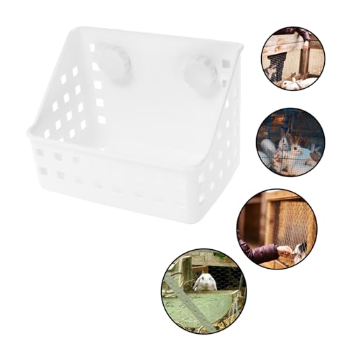 BESTonZON 2 Stück Teiliges Futterrack für Kaninchen und Kleintiere Langlebiger Wiederverwendbarer Kunststoffhalter für Heu und Gras Platzsparend Vielseitig für Hamster Meerschweinchen BESTonZON 2 Stück Teiliges Futterrack für Kaninchen und Kleintiere Langlebiger Wiederverwendbarer Kunststoffhalter für Heu und Gras Platzsparend Vielseitig für Hamster Meerschweinchen von BESTonZON