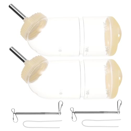 BESTonZON 2 Stück Teiliges Haustier Wasserflasche Auslaufsicherer Trinkflaschen Spender für Hamster und Kaninchen Hängend und Einfach zu Reinigen und Nachzufüllen für Käfige BESTonZON 2 Stück Teiliges Haustier Wasserflasche Auslaufsicherer Trinkflaschen Spender für Hamster und Kaninchen Hängend und Einfach zu Reinigen und Nachzufüllen für Käfige von BESTonZON