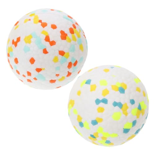 BESTonZON 2 Stück Teiliges Hundekauspielzeug Leichte Elastische Bälle in Orange Blau und Grün Gelb Robuste Beißfeste Bälle für Mittlere Hunde Interaktive Selbstrollende Spielbälle zur BESTonZON 2 Stück Teiliges Hundekauspielzeug Leichte Elastische Bälle in Orange Blau und Grün Gelb Robuste Beißfeste Bälle für Mittlere Hunde Interaktive Selbstrollende Spielbälle zur von BESTonZON
