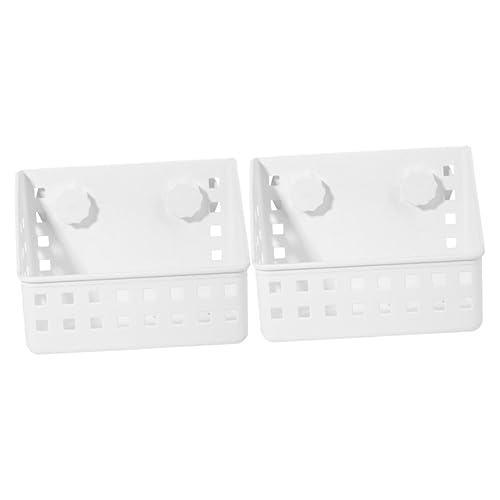 BESTonZON 2 Stück Teiliges Kaninchenfutterregal mit Saugnäpfen Futterspender für Trockene Heu und Futterlagerung für Kaninchen Meerschweinchen und Andere Kleintiere von BESTonZON
