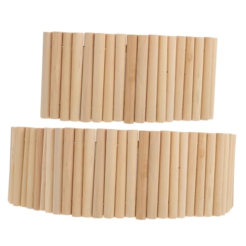 BESTonZON 2 Stück Teiliges Kleintier Holzleiter Hamster Klettern mit Glatten Kanten Fördert Balance und Bewegung Sicheres Haustier Kletterspielzeug für Käfig und Gehege von BESTonZON