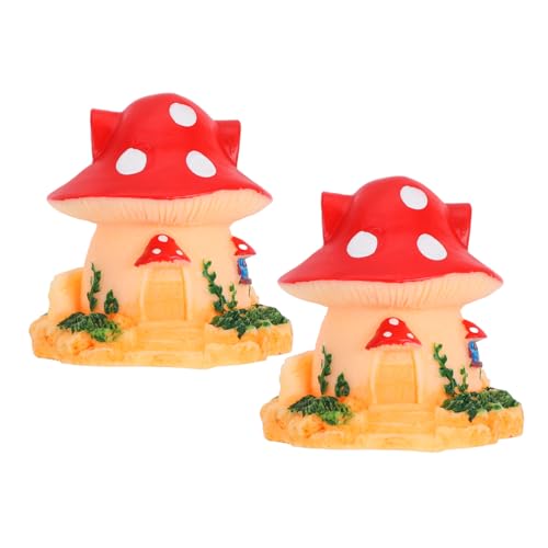 BESTonZON 2 Stück Teiliges Pilzhaus Micro Landscape Dekoration Realistische Reptilien Terrarien Deko Langlebige Bonsai Haus Figuren Wetterfest für Haustierbox und Wohnraumgestaltung BESTonZON 2 Stück Teiliges Pilzhaus Micro Landscape Dekoration Realistische Reptilien Terrarien Deko Langlebige Bonsai Haus Figuren Wetterfest für Haustierbox und Wohnraumgestaltung von BESTonZON