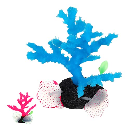 BESTonZON 2 Stück Teiliges Simulierte Korallen aus Lebensmittelechtem mit Leuchtendem Stabile Resin Basis Sichere Deko für Süß und Aquarien Landschaftsverzierung BESTonZON 2 Stück Teiliges Simulierte Korallen aus Lebensmittelechtem mit Leuchtendem Stabile Resin Basis Sichere Deko für Süß und Aquarien Landschaftsverzierung von BESTonZON