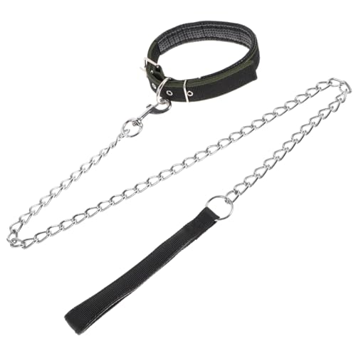 BESTonZON 2 Stück Teiliges Verstellbares Hundehalsband Set mit Langlebiger Eisendrahtkette Robustes Haustier Zubehör für Mittelgroße Hunde für und Outdoor Aktivitäten BESTonZON 2 Stück Teiliges Verstellbares Hundehalsband Set mit Langlebiger Eisendrahtkette Robustes Haustier Zubehör für Mittelgroße Hunde für und Outdoor Aktivitäten von BESTonZON