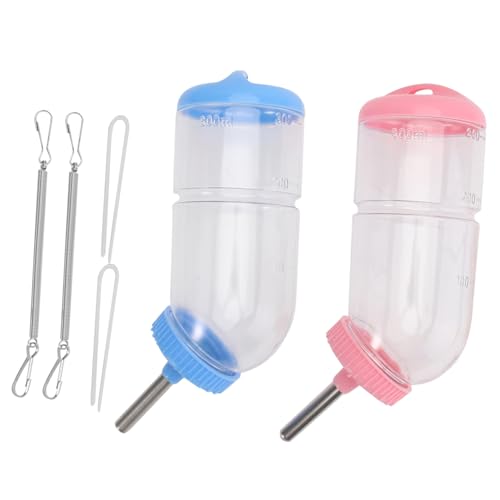BESTonZON 2 Stück Teiliges aus Auslaufsicherer Trinkflasche für Kleintiere Transparente Pet Water Bottle Geeignet für Kaninchen Meerschweinchen Hamster Langlebig und Leicht Zufällige Farbe BESTonZON 2 Stück Teiliges aus Auslaufsicherer Trinkflasche für Kleintiere Transparente Pet Water Bottle Geeignet für Kaninchen Meerschweinchen Hamster Langlebig und Leicht Zufällige Farbe von BESTonZON