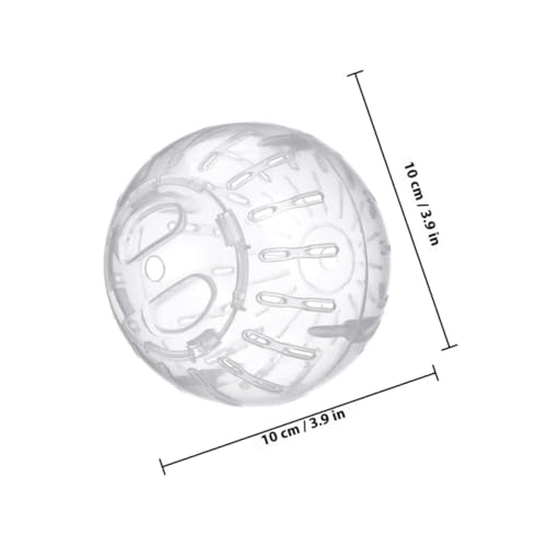 BESTonZON 2 Stück Transparente Hamster Laufkugel Øcm Übungsball für Zwerghamster und Kleine Kleintiere Mobiles Fitnessspielzeug zur Bewegungsförderung und Stressabbau von BESTonZON