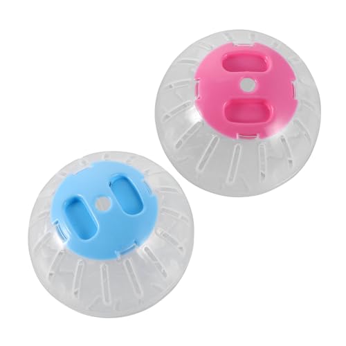 BESTonZON 2 Stück Transparente Hamsterlaufbälle aus Interaktive Übungsbälle für Kleine Haustiere für Zwerghamster Chinchillas und Rennmäuse BESTonZON 2 Stück Transparente Hamsterlaufbälle aus Interaktive Übungsbälle für Kleine Haustiere für Zwerghamster Chinchillas und Rennmäuse von BESTonZON