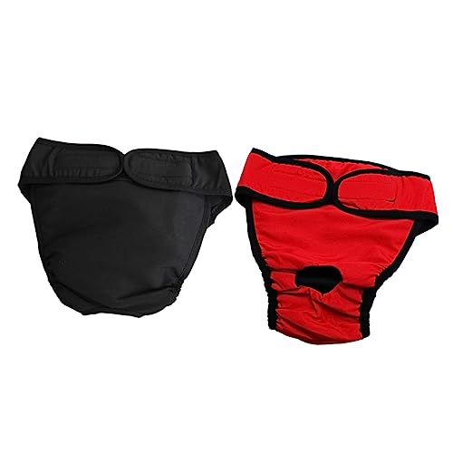 BESTonZON 2 Stück Waschbare für Hündinnen Elastische Pet Physical Pant mit S für Untrainierte Welpen und Hündinnen Hitze von BESTonZON