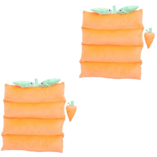 BESTonZON 2 Stück Winterliches Warmes Katzen und Hundebett mit Kürbis Thermisches Haustier Kuschelkissen rutschfeste Matte für Kleine Haustiere als Gemütliches Schlafplatz für Wohnung und von BESTonZON