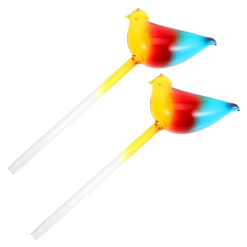 BESTonZON 2 Stücke Pflanze Bewässerung Spikes Selbst Bewässerung Tropf Pflanze Bewässerung Lampen Glas Automatische Pflanze Waterer Innen von BESTonZON