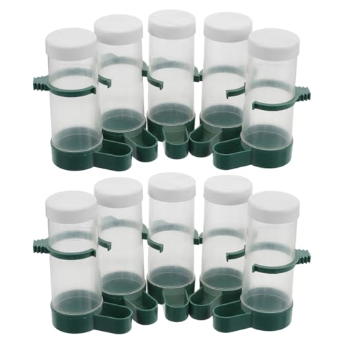 BESTonZON 20 Stück Automatischer Vogelfutter und Wasserspender für Papageien Teiliges Einfach Nachzufüllen Geeignet für Käfige Nester und Vögel Wie Sittiche Kanarienvögel und Lovebirds BESTonZON 20 Stück Automatischer Vogelfutter und Wasserspender für Papageien Teiliges Einfach Nachzufüllen Geeignet für Käfige Nester und Vögel Wie Sittiche Kanarienvögel und Lovebirds von BESTonZON