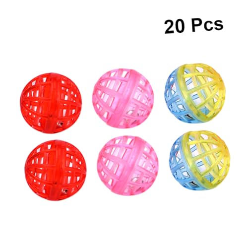 BESTonZON 20 Stück Katzenspielzeug Funny Toys Fun Toy Katzen + Lustiges cat Toys neckisch Glocke Spielzeugkatze für Katzengellen Ballspielzeug für Katzen BESTonZON 20 Stück Katzenspielzeug Funny Toys Fun Toy Katzen + Lustiges cat Toys neckisch Glocke Spielzeugkatze für Katzengellen Ballspielzeug für Katzen von BESTonZON