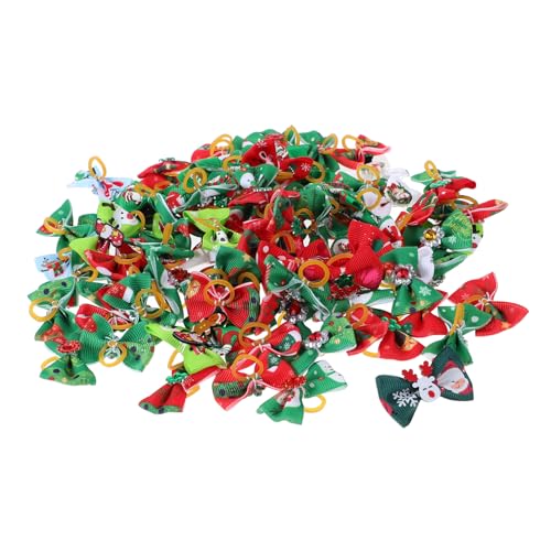 BESTonZON 200 Stck. Teiliges Weihnachts Haargummi für Hunde Haustier Haarbänder mit Festem Süße Hundeschleifen Vielseitige Haarschmuck Accessoires für Welpen und Kleine Hunde BESTonZON 200 Stck. Teiliges Weihnachts Haargummi für Hunde Haustier Haarbänder mit Festem Süße Hundeschleifen Vielseitige Haarschmuck Accessoires für Welpen und Kleine Hunde von BESTonZON