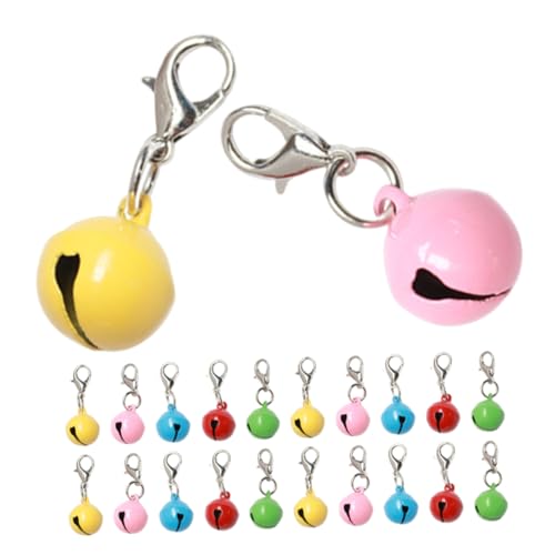 BESTonZON 20stücke Metall-haustierglocken Für Hundehalsbänder Und Katzenhalsbänder Bunte Glockenanhänger Mit Clip DIY-halsbandzubehör Und Schlüsselanhänger Für Basteln BESTonZON 20stücke Metall-haustierglocken Für Hundehalsbänder Und Katzenhalsbänder Bunte Glockenanhänger Mit Clip DIY-halsbandzubehör Und Schlüsselanhänger Für Basteln von BESTonZON