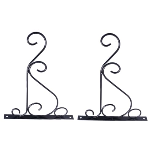 BESTonZON 2Stücke Eisen Pflanzenhalter Haken für Garten Wandmontage für Pflanzen Futterspender Laternen und Dekorationen im Innen und Außenbereich BESTonZON 2Stücke Eisen Pflanzenhalter Haken für Garten Wandmontage für Pflanzen Futterspender Laternen und Dekorationen im Innen und Außenbereich von BESTonZON