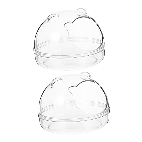 BESTonZON 2Stücke Hamster Transparente Duschbehälter Für Kleine Haustiere Staubdicht Und Platzsparend Für Hamsterbäder Und Pflege Design Für Stilvolle Wohnräume BESTonZON 2Stücke Hamster Transparente Duschbehälter Für Kleine Haustiere Staubdicht Und Platzsparend Für Hamsterbäder Und Pflege Design Für Stilvolle Wohnräume von BESTonZON