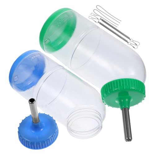 BESTonZON 2stücke Roll Trinkflasche Für Haustiere Kreative Wasserflasche Mit Kugelverschluss Für Kleine Tiere Wie Kaninchen Meerschweinchen Und Hamster Farblich Sortiert Gefertigt von BESTonZON