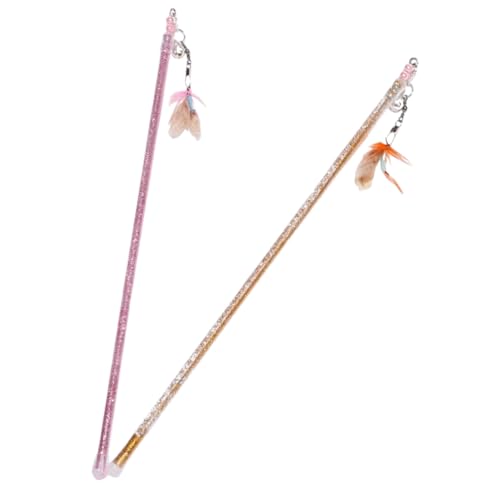 BESTonZON 2Stücke Interaktives Katzenspielzeug mit Teaser Stick Spielangel für Katzen Fördert und Schärft das Beißverhalten Spaß BESTonZON 2Stücke Interaktives Katzenspielzeug mit Teaser Stick Spielangel für Katzen Fördert und Schärft das Beißverhalten Spaß von BESTonZON