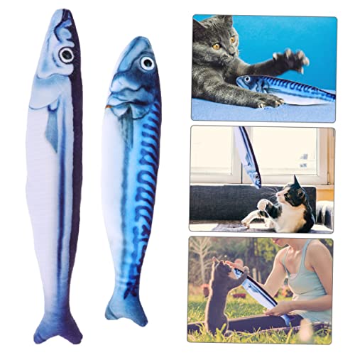 BESTonZON 2Stücke Katzenminze Quietschende Plüschfische Interaktives Teaser Für Katzen Stimuliert Und Sicheres Material Für Katzenfreundschaften BESTonZON 2Stücke Katzenminze Quietschende Plüschfische Interaktives Teaser Für Katzen Stimuliert Und Sicheres Material Für Katzenfreundschaften von BESTonZON