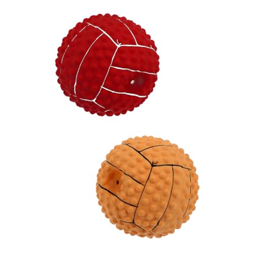 BESTonZON 2Stücke Kauspielzeug Aus Interaktives Molar Volleyball Form Zahngesundheit Vermeidung Von Langeweile von BESTonZON