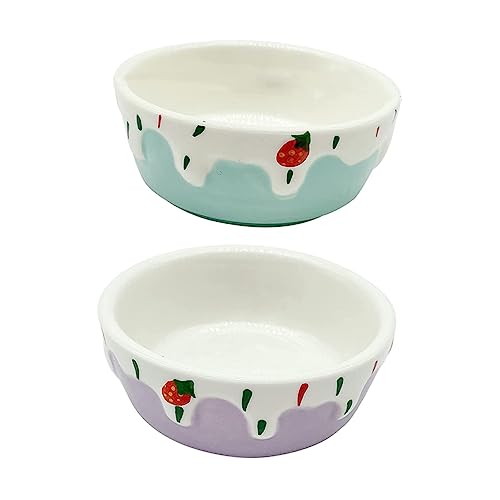 BESTonZON 2Stücke Keramik Hamster Futter Schalen rutschfeste Fütterungsbecken für Kleine Haustiere Reinigen für Hamster Chinchillas BESTonZON 2Stücke Keramik Hamster Futter Schalen rutschfeste Fütterungsbecken für Kleine Haustiere Reinigen für Hamster Chinchillas von BESTonZON