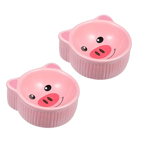 BESTonZON 2Stücke Keramische Haustierschalen für Hamster Futter und Wassernapf Niedliches Design Tierkopf Form für Kleine Haustiere Wie und Bruchsicher BESTonZON 2Stücke Keramische Haustierschalen für Hamster Futter und Wassernapf Niedliches Design Tierkopf Form für Kleine Haustiere Wie und Bruchsicher von BESTonZON