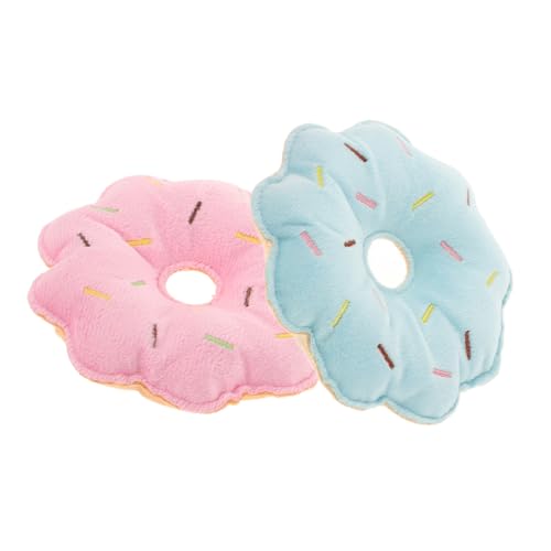 BESTonZON 2Stücke Plüsch Kauspielzeug Langlebiges Donut Förmiges Beißspielzeug Für Kleine Für Kauen Und Haustierbedarf BESTonZON 2Stücke Plüsch Kauspielzeug Langlebiges Donut Förmiges Beißspielzeug Für Kleine Für Kauen Und Haustierbedarf von BESTonZON
