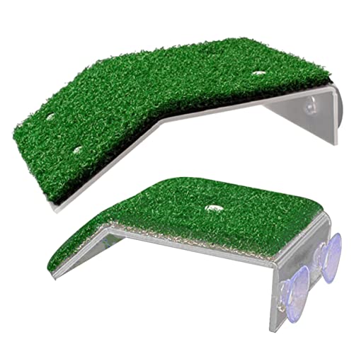 BESTonZON 2Stücke Schildkröten Sonnenplattform Mit Reptiliensimulationsrasen Große Und Kleine Kletterplattform Für Aquarien Und Spielgelegenheit Für Schildkröten Und Reptilien BESTonZON 2Stücke Schildkröten Sonnenplattform Mit Reptiliensimulationsrasen Große Und Kleine Kletterplattform Für Aquarien Und Spielgelegenheit Für Schildkröten Und Reptilien von BESTonZON
