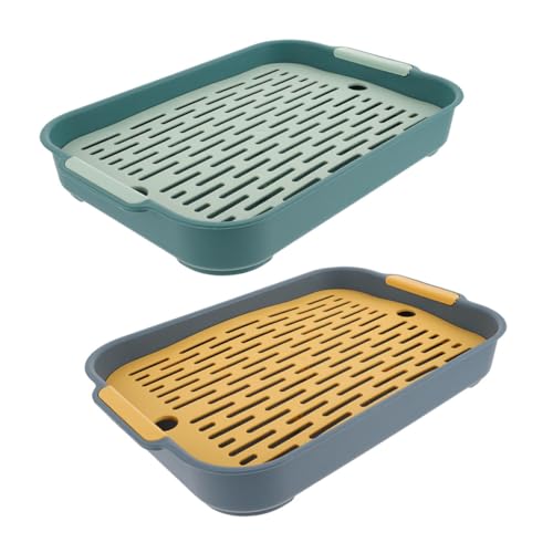 BESTonZON 2Stücke Toilette Für Kleine Haustiere Quadratische Töpfchen Für Hamster Und Meerschweinchen Rutschfestes Design Für Käfige Meerblau BESTonZON 2Stücke Toilette Für Kleine Haustiere Quadratische Töpfchen Für Hamster Und Meerschweinchen Rutschfestes Design Für Käfige Meerblau von BESTonZON