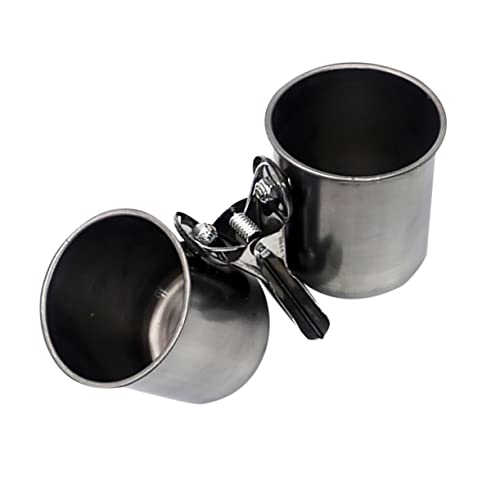 BESTonZON 2Stücke Vogelbecher Futter und Wassernapf für Papageien und Kleine mit Praktischem Clip Design für Einfache Befestigung und Reinigung für Vogelkäfige BESTonZON 2Stücke Vogelbecher Futter und Wassernapf für Papageien und Kleine mit Praktischem Clip Design für Einfache Befestigung und Reinigung für Vogelkäfige von BESTonZON