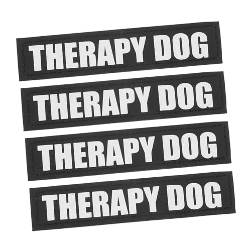 BESTonZON 2paare Reflektierende Hundegeschirr Patches Langlebige Und Auffällige Aufkleber Für Hundegeschirr Für Nächtliche Ausflüge Für Kleine Und Mittelgroße Hunde Geeignet von BESTonZON