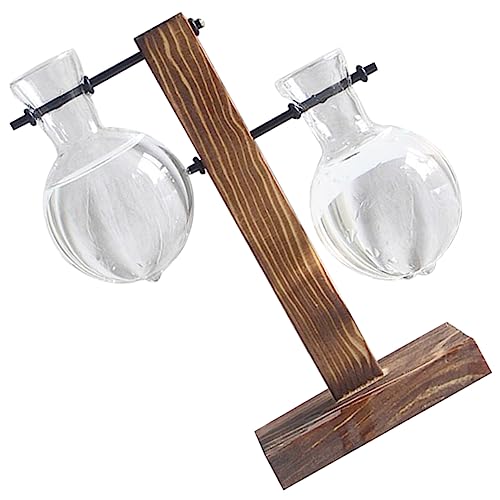 BESTonZON 2stücke Blumen Vase Mit Holzständer Für Hydrokultur Indoor Pflanzenvase Für Zimmerpflanzen Modernes Terrarium Für Anzucht Und Dekoration BESTonZON 2stücke Blumen Vase Mit Holzständer Für Hydrokultur Indoor Pflanzenvase Für Zimmerpflanzen Modernes Terrarium Für Anzucht Und Dekoration von BESTonZON